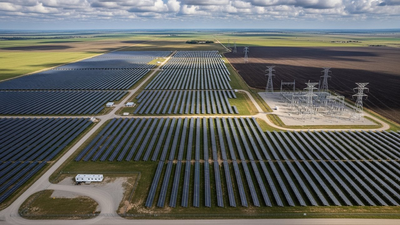 West Texas solar array
